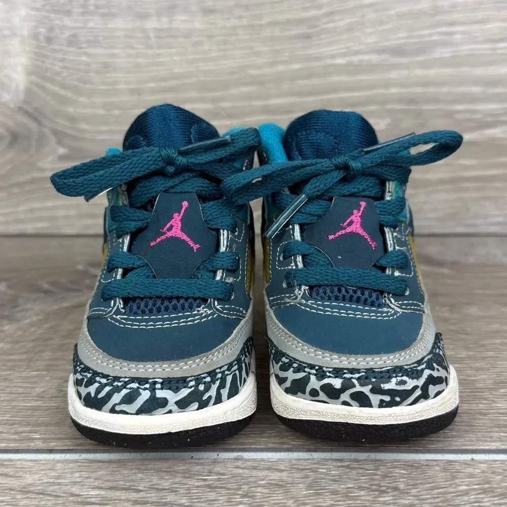 Nike Air Jordan Spizike BT Toddler Boy Sz 5 Space Blue White Mid Lace Sneakers